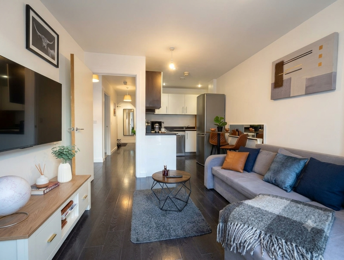 Stylish Two-Bedroom Furnished House in Manchester City Centre